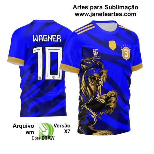 Template - Camisa de Interclasse - Uniforme Futebol - Leão - 2024 - 2025