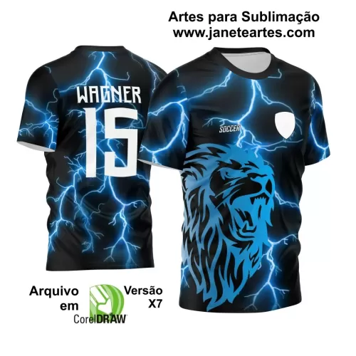 Template - Camisa de Interclasse - Uniforme Futebol - Leão - 2024 - 2025