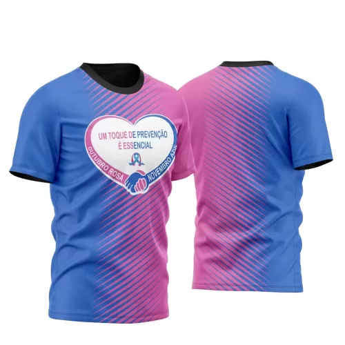 Template Camiseta - Outubro Rosa e Novembro Azul - 2024 