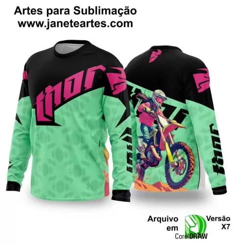 Template Camiseta - Trilheiro -  Motocross - 2024 - 2025