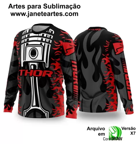 Template Camiseta - Trilheiro -  Motocross - 2024 - 2025