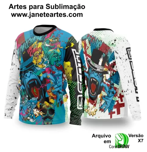 Template Camiseta - Trilheiro -  Motocross - 2024 - 2025