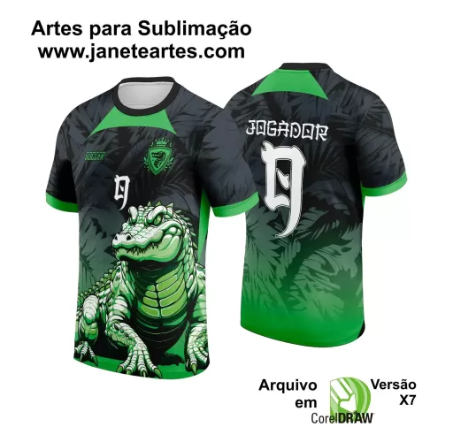 Template Camiseta de Interclasse - Jogos Internos -  Crocodilo - 2024 - 2025