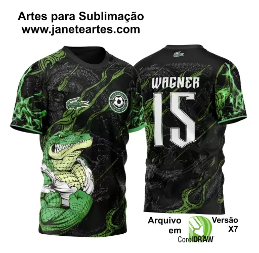 Template Camiseta de Interclasse - Jogos Internos -  Crocodilo - 2024 - 2025