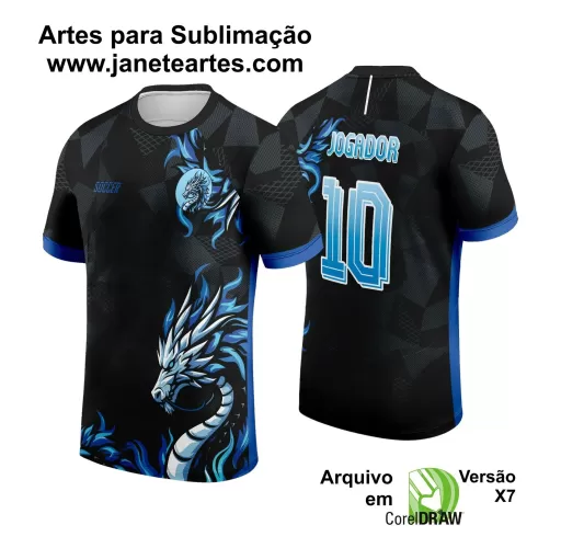 Template Camiseta de Interclasse - Jogos Internos - Dragão - 2024 - 2025