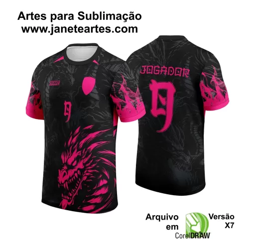 Template Camiseta de Interclasse - Jogos Internos - Dragão - 2024 - 2025