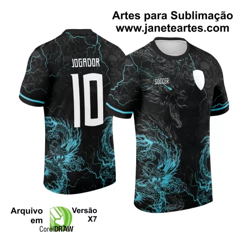 Template Camiseta de Interclasse - Jogos Internos - Dragão - 2024 - 2025