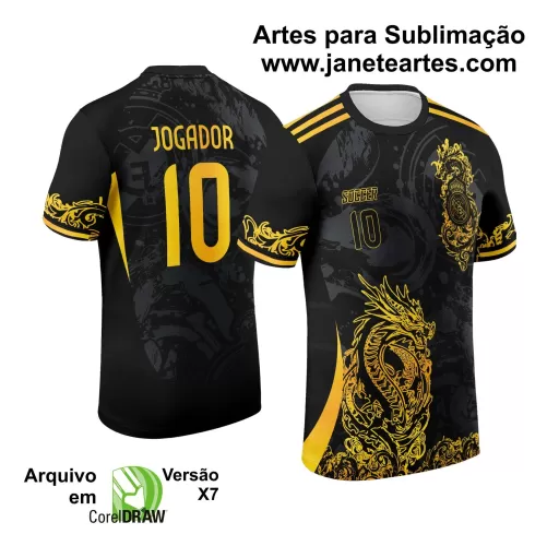 Template Camiseta de Interclasse - Jogos Internos - Dragão - 2024 - 2025