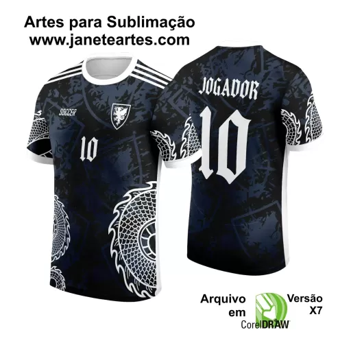 Template Camiseta de Interclasse - Jogos Internos - Dragão - 2024 - 2025