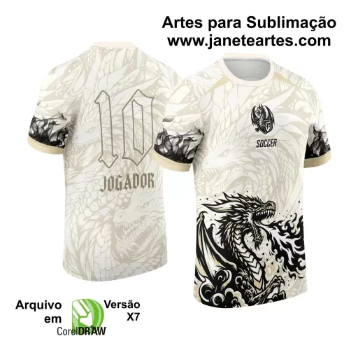 Template Camiseta de Interclasse - Jogos Internos - Dragão - 2024 - 2025