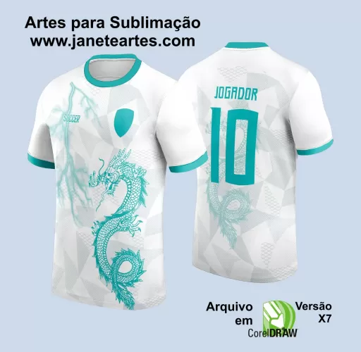 Template Camiseta de Interclasse - Jogos Internos - Dragão - 2024 - 2025