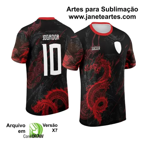 Template Camiseta de Interclasse - Jogos Internos - Dragão - 2024 - 2025