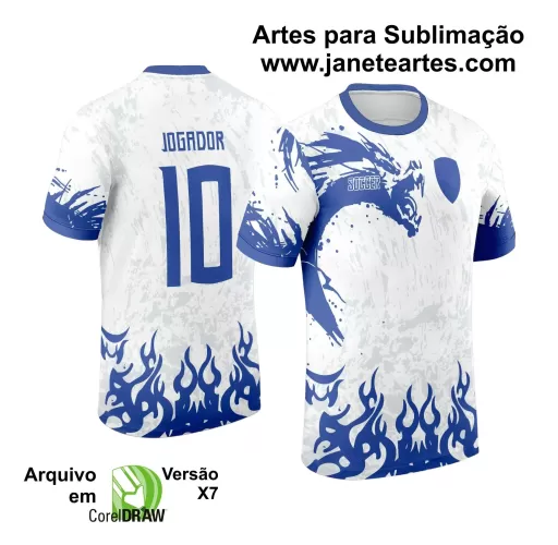 Template Camiseta de Interclasse - Jogos Internos - Dragão - 2024 - 2025