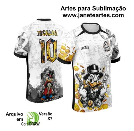 Template Camiseta de Interclasse - Jogos Internos - Tio Patinhas - 2024 - 2025