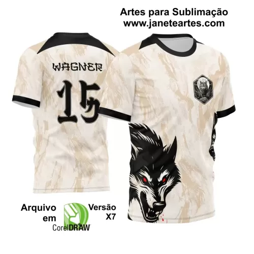 Template para Camisa de Interclasse - Jogos Internos - Lobo - 2024 - 2025