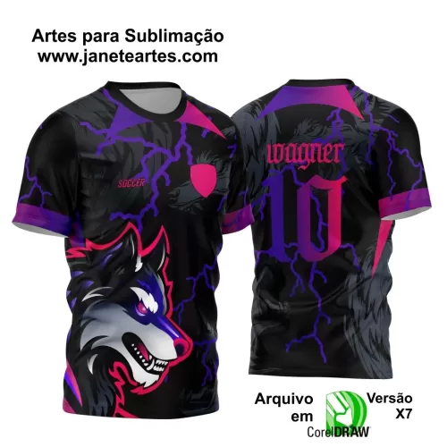 Template para Camisa de Interclasse - Jogos Internos - Lobo - 2024 - 2025