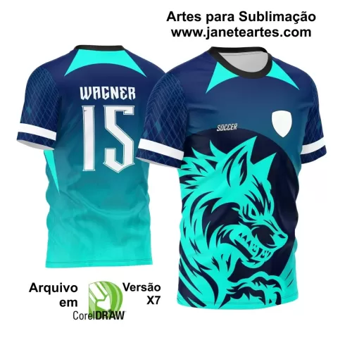 Template para Camisa de Interclasse - Jogos Internos - Lobo - 2024 - 2025