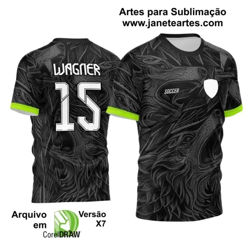 Template para Camisa de Interclasse - Jogos Internos - Lobo - 2024 - 2025